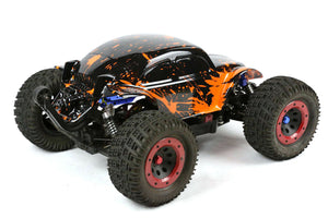 Custom Buggy Body Muddy Orange for 1/8 RC Truck Thunder Tiger MT4 G3 HPI Savage