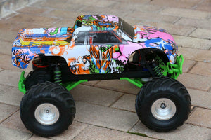 Custom Body Graffiti for Traxxas Skully Grave Digger 1/10 Truck Car Shell