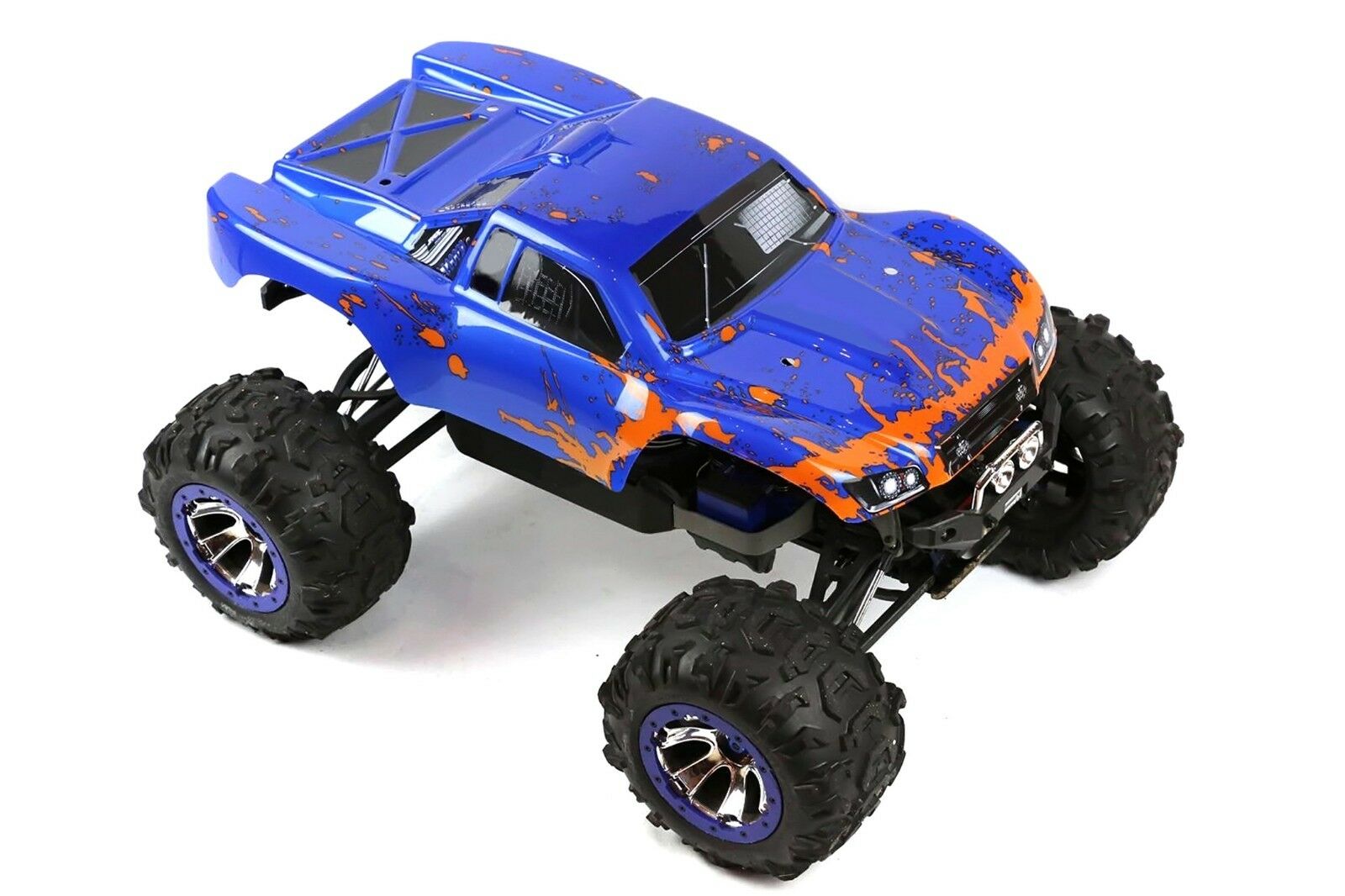 Custom Body Muddy Blue Orange for Traxxas Summit / Slash 1/10 Truck Cover Shell