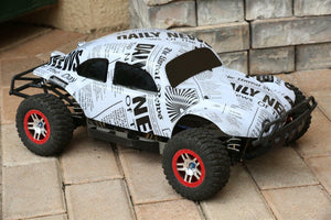 Custom Buggy Body Newspaper Style for Traxxas Slash 1/10 Shell Baja 6811 Car Bug