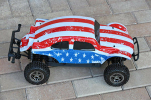 MOD REQUIRED READ! Custom Buggy Body USA Flag Style Beetle Bug for ARRMA Senton