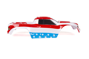 Custom Body American Flag for V1 Traxxas Maxx 1/10 4X4 4WD Truck Shell Cover