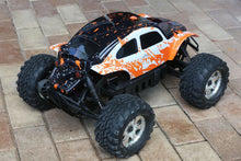 Load image into Gallery viewer, Custom Bug Body Muddy Orange/WB Shell for HPI Savage Flux HP 1/8 VW Baja Beetle
