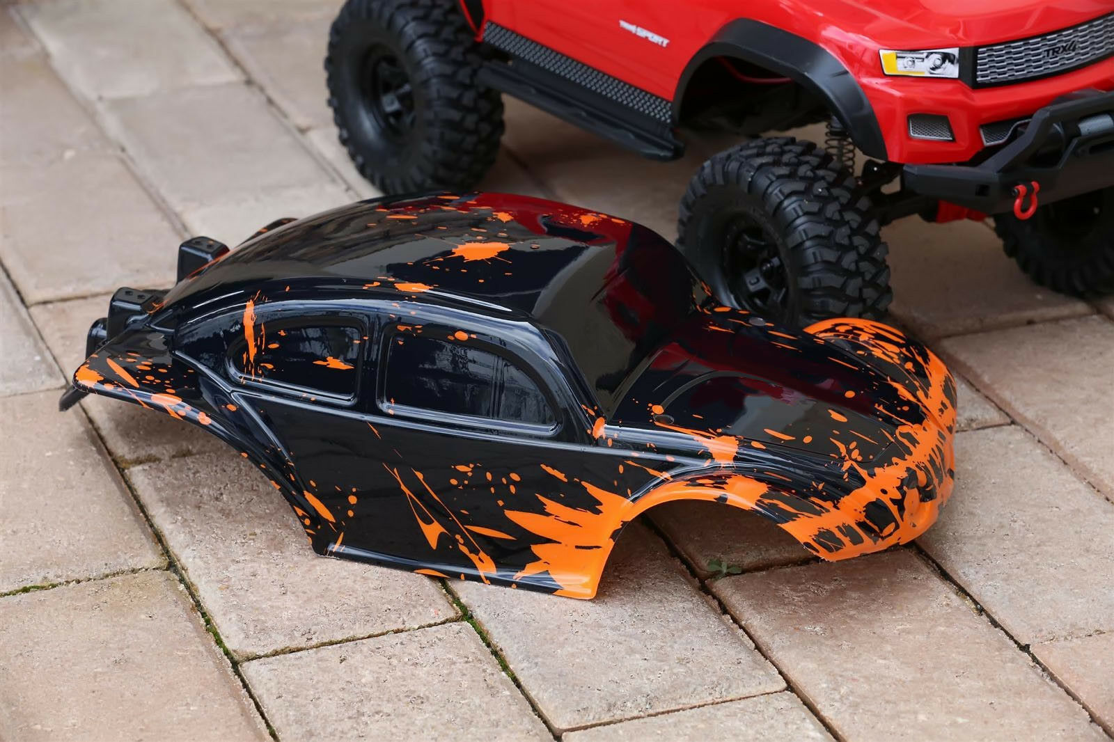 Custom Buggy Body Muddy Orange for Traxxas TRX-4 Trail Crawler Truck Car Shell