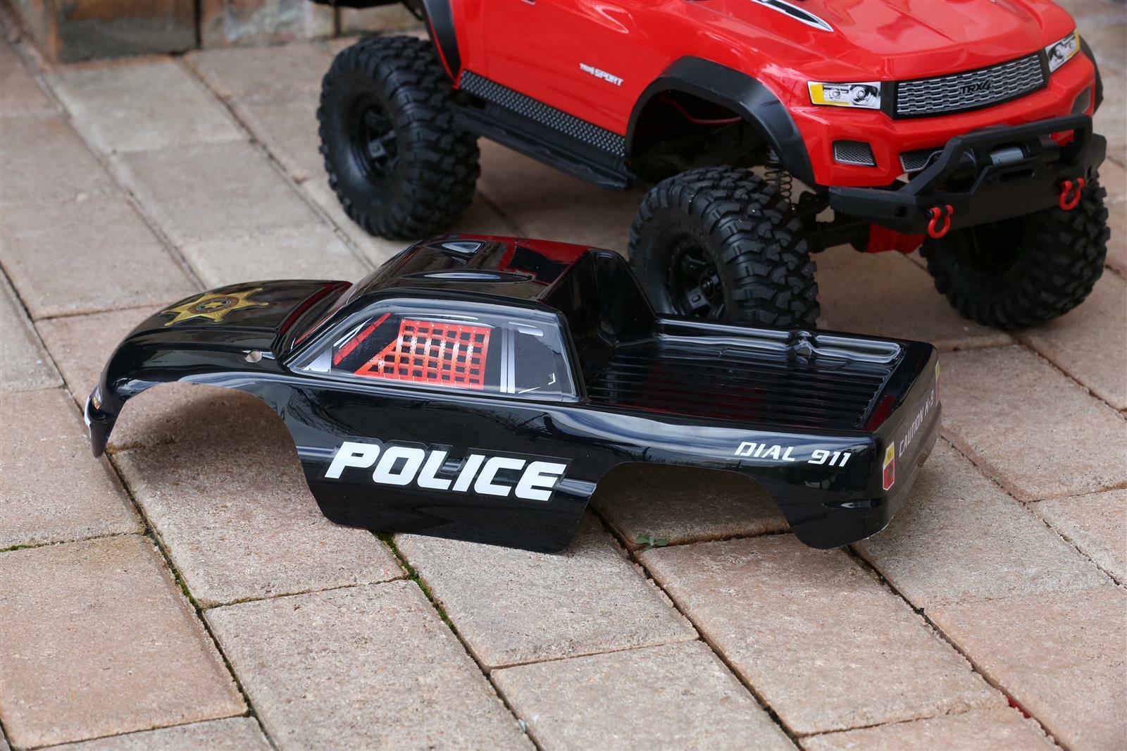 Custom Body Police Sheriff Style for Traxxas TRX-4 Trail Crawler Truck Car Shell