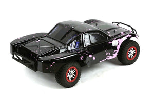 Custom Body Muddy Pink Black for Traxxas 1/10 Slash Truck Car Shell Cover 1:10