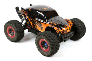 Custom Buggy Body Muddy Orange for 1/8 RC Truck Thunder Tiger MT4 G3 HPI Savage