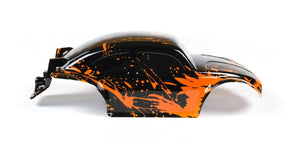 Custom Buggy Body Muddy Orange Black Shell for ARRMA 1/8 Nero 6S BLX Beetle