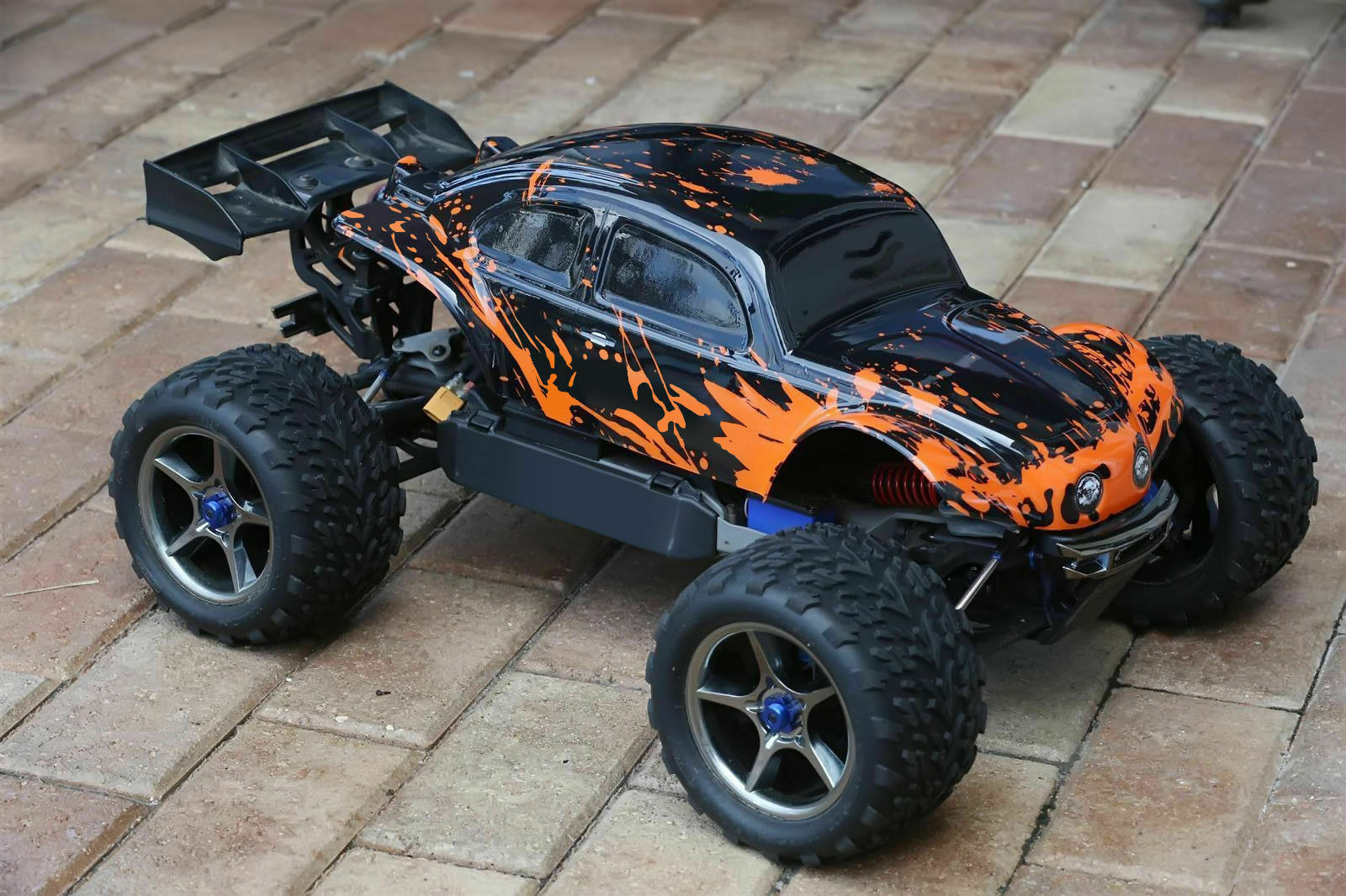 Custom Body Muddy Bug Orange for Traxxas E-Revo 2.0 1/10 Truck Car Shell Cover