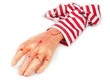 Load image into Gallery viewer, Halloween Realistic Fake Hand w/ Sleeve Pranking Toy Novelty Birthday Party Gift
