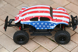 Custom Buggy Body American Flag for Traxxas TRX-4 Trail Crawler Truck Car Shell