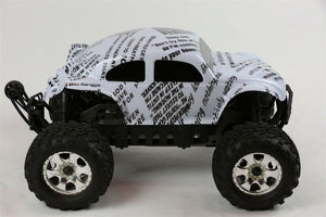 Custom Buggy Body Funny Words for HPI Savage Flux HP 1/8 VW Baja Beetle Shell