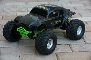 Custom Buggy Body Police Sheriff for Traxxas Skully Grave Digger 1/10 Truck Car