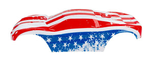 Custom Body American Flag for Traxxas 1/10 Rustler 4x4 Truck Shell Cover