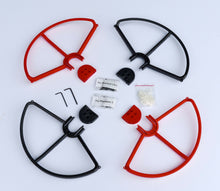 Load image into Gallery viewer, RED/BLACK 4X SNAP ON/OFF PROP GUARDS QUICK RELEASE DJI PHANTOM 1 2 3 PRO VISION+
