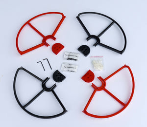 RED/BLACK 4X SNAP ON/OFF PROP GUARDS QUICK RELEASE DJI PHANTOM 1 2 3 PRO VISION+