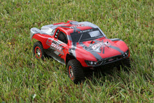 Load image into Gallery viewer, 2pcs Red &amp; Bule Color Truck Car Body for Traxxas Slash 1/10 4x4 VXL Slayer Shell
