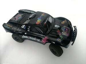 Custom Body Graffiti Black for Traxxas 1/10 Slash 4x4 VXL Slayer Shell Cover