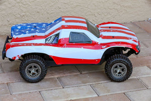 Custom Body USA Flag Style for ARRMA Senton 4x4 3S / 6S BLX Cover Shell Slash