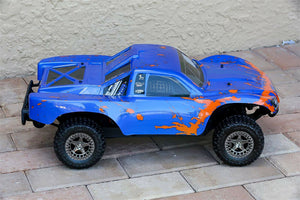 Custom Body Muddy Orange Blue for ARRMA Senton 4x4 3S / 6S BLX Cover Shell