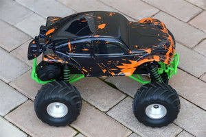 Custom Buggy Body Muddy Orange for Traxxas Skully Grave Digger 1/10 Truck Car