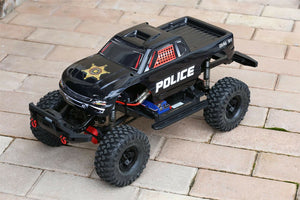 Custom Body Police Sheriff Style for Traxxas TRX-4 Trail Crawler Truck Car Shell