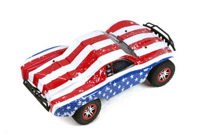 Custom Body America Flag Style for Traxxas 1/10 Slash Truck Car Shell Cover 1:10