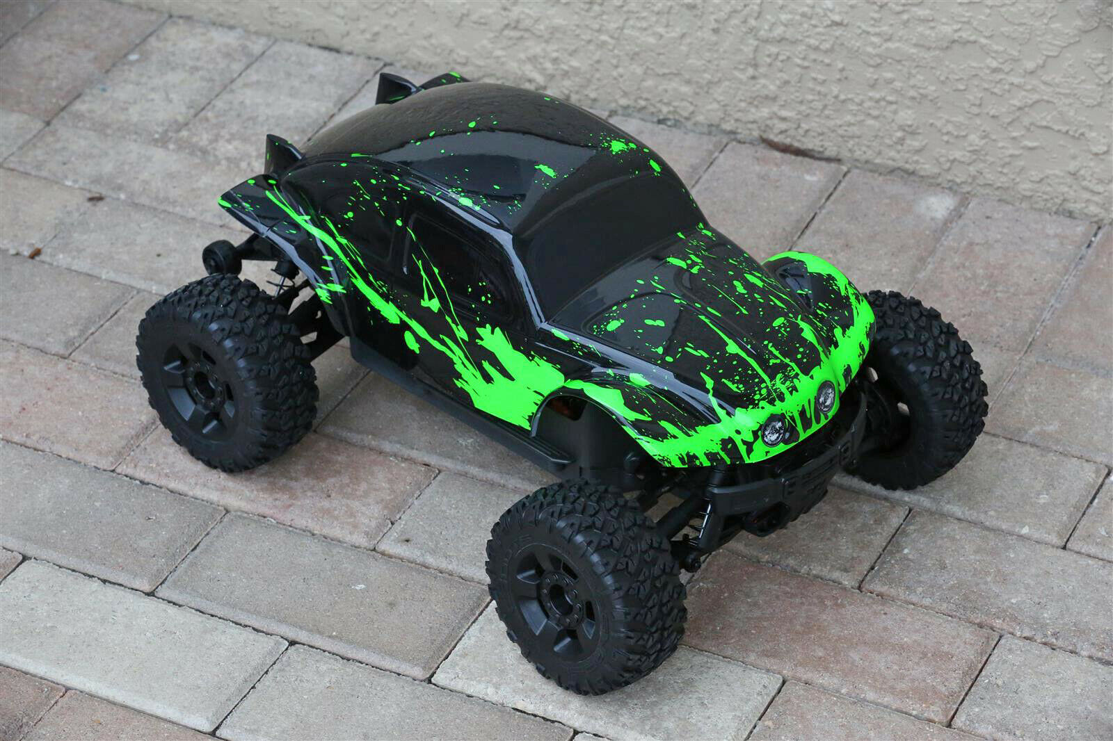 Custom Body Muddy Green Buggy for ARRMA BIGROCK BLX 1/10 MONSTER RC TRUCK