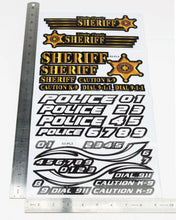 Load image into Gallery viewer, Sticker Police Sheriff Style RC Car Truck Decal fit Most 1/10 1/8 Scale
