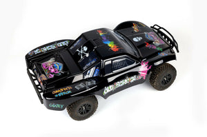 Custom Body Graffiti Black for Traxxas 1/10 Slash 4x4 VXL Slayer Shell Cover