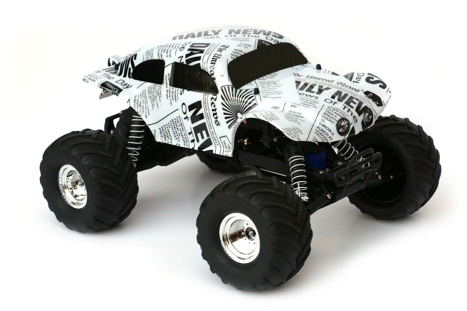 Custom Buggy Body Newspaper Style for Traxxas Bigfoot 1/10 Truck Car Shell 1:10