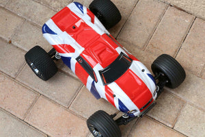 Custom Body England Flag for Traxxas Rustler 2WD 1/10 Truck Car Shell Cover