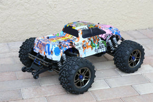 Custom Body Graffiti Pink Pig Style for Traxxas T / E Maxx Shell Cover E-Maxx