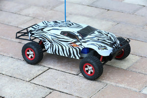 Custom Body Zebra Style for Traxxas 1:16 Slash / e-Revo 1/16 Scale e Revo