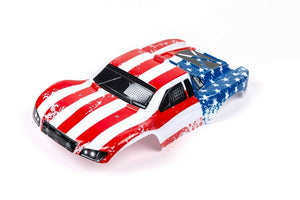 2pk Combo Set Custom Body Flag Star Style for 1/10 Slash  4x4 VXL 2WD Truck