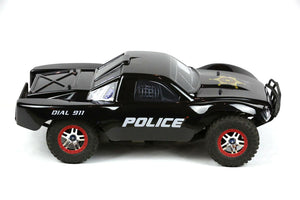 Custom Body Police Car Style for Traxxas 1/10 Slash Truck Shell Cover 1:10