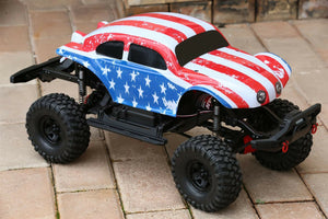 Custom Buggy Body American Flag for Traxxas TRX-4 Trail Crawler Truck Car Shell