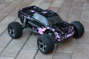 Custom Body Muddy Pink for Traxxas Rustler 2WD 1/10 Truck Car Shell Cover 1:10