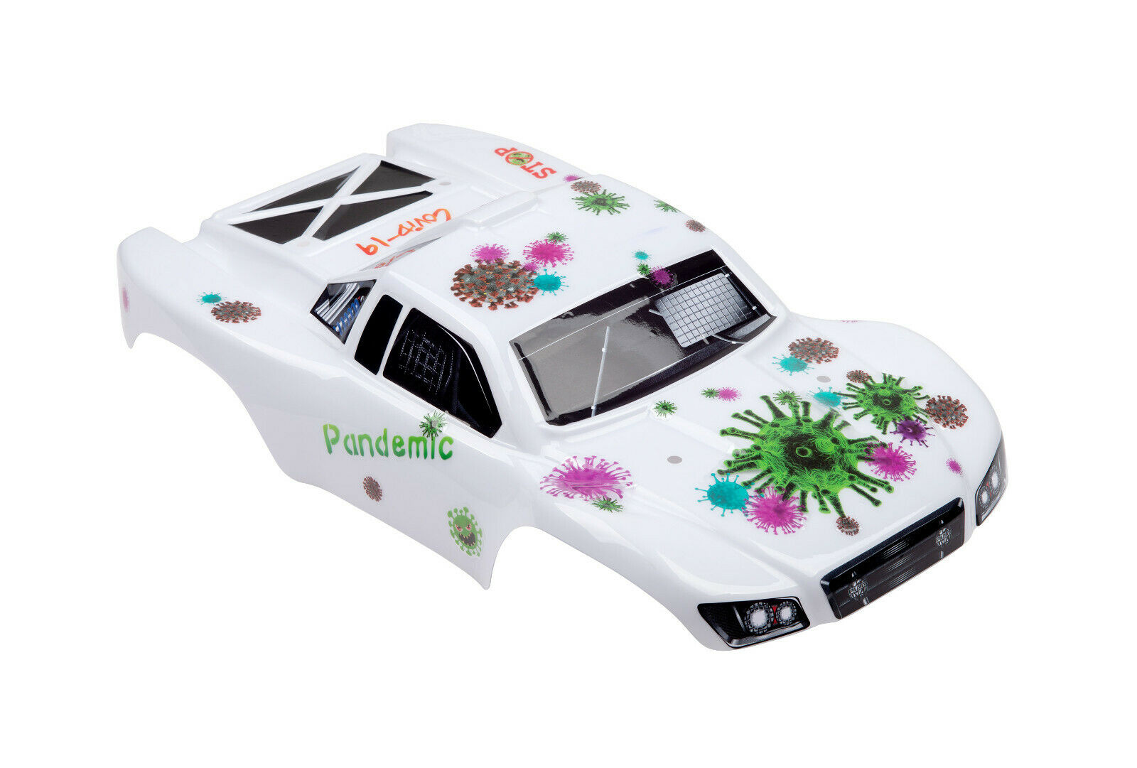 Custom Body Anti-Virus Theme for Team Associated ProSC10 1/10 Shell Cover 1:10