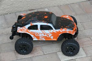 Custom Body Muddy WB Orange Buggy for ARRMA BIGROCK BLX 1/10 MONSTER RC TRUCK