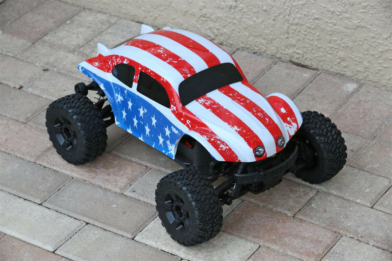 Custom Body American Flag Buggy for ARRMA BIGROCK BLX 1/10 MONSTER RC TRUCK