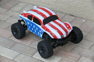 Custom Body American Flag Buggy for ARRMA BIGROCK BLX 1/10 MONSTER RC TRUCK