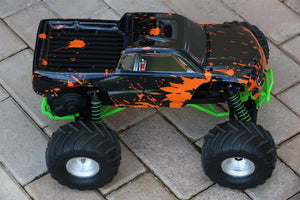 Custom Body Muddy Orange for Traxxas Skully Grave Digger 1/10 Truck Car Shell