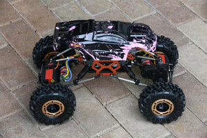 Custom Body Mini Muddy Pink for Redcat Racing Rockslide / Everest 1/10 Crawler