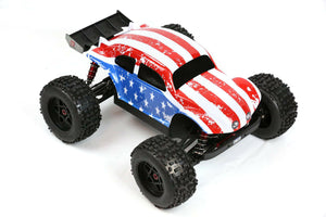 Custom Buggy Body American Flag for ARRMA Outcast Notorious 1/8 Car Cover Shell