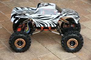 Custom Body Zebra Style for Redcat Racing Rockslide / Everest 1/10