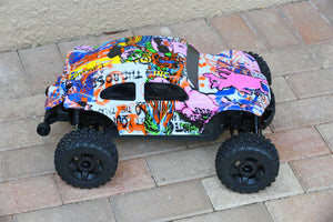 Custom Body Graffiti Pig Buggy for ARRMA BIGROCK BLX 1/10 MONSTER RC TRUCK