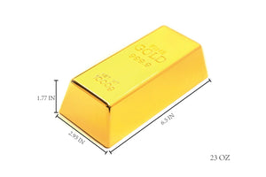 Realistic Gold Bar Doorstop Novelty Toy Birthday Prank Gift Joke Paperweight