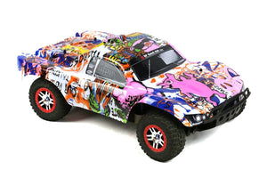 Custom Body Graffiti Pink Pig for Traxxas 1/10 Slash Truck Car Shell Cover 1:10