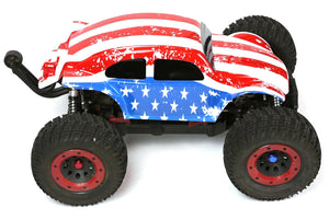 Custom Buggy Body American Flag for 1/8 RC Truck Thunder Tiger MT4 G3 HPI Savage